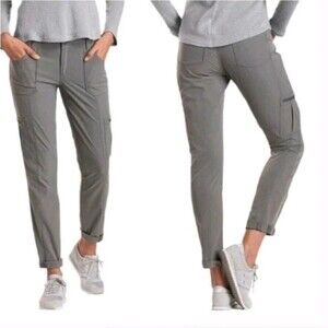 Kuhl Womens 16 Horizon Cargo Pant Gray Ankle Skinny Hiking Outdoor Gorpcore 6276
